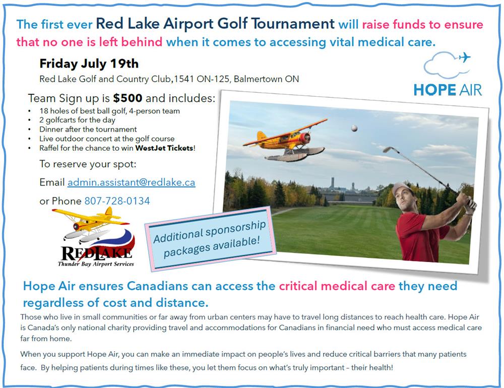 Red Lake Airport Golf Tournament